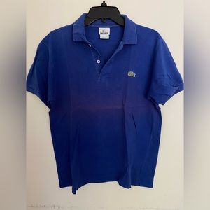 Lacoste Men Navy Blue Short Sleeve Polo Size 3 (S)